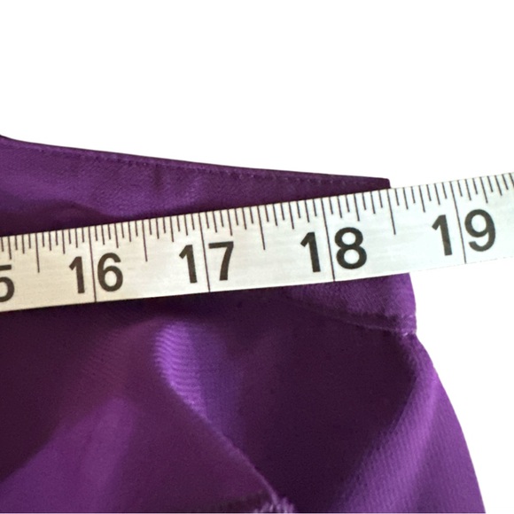 True Decadence ~ Size 14 Tall ~ Purple Halterneck Ruffled Long Maxi Dress - Picture 13 of 13